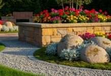 Ideas con piedra decorativa para paredes, suelos y caminos de jardín